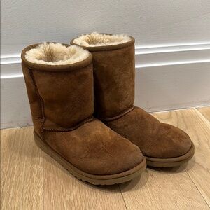 UGG Tan Shearling-Lined Boots
